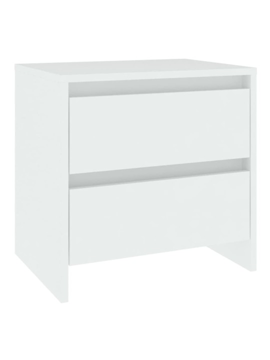 Noční stolky 2 ks bílé 45 x 34,5 x 44,5 cm kompozitní dřevo