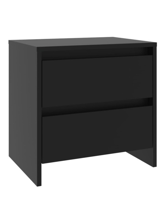 Noční stolky 2 ks černé 45 x 34,5 x 44,5 cm dřevotříska