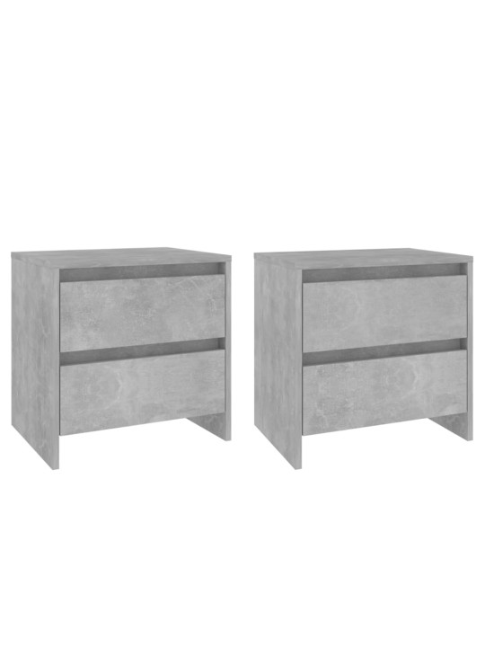 Noční stolky 2 ks betonově šedé 45x34,5x44,5cm kompozitní dřevo