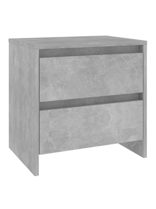 Noční stolky 2 ks betonově šedé 45x34,5x44,5cm kompozitní dřevo
