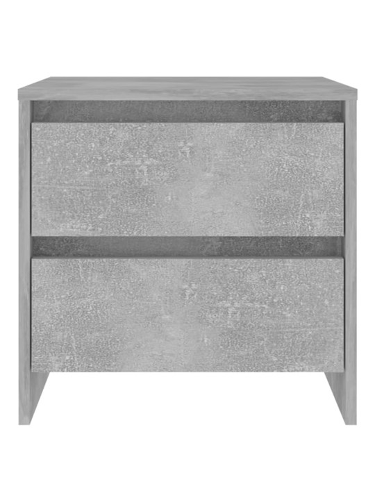 Noční stolky 2 ks betonově šedé 45x34,5x44,5cm kompozitní dřevo