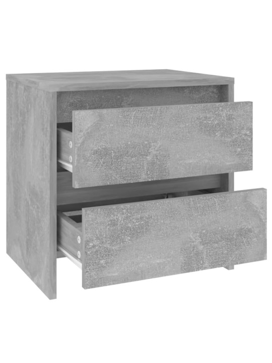 Noční stolky 2 ks betonově šedé 45x34,5x44,5cm kompozitní dřevo
