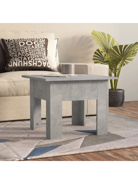Konferenční stolek betonově šedý 55 x 55 x 42 cm dřevotříska
