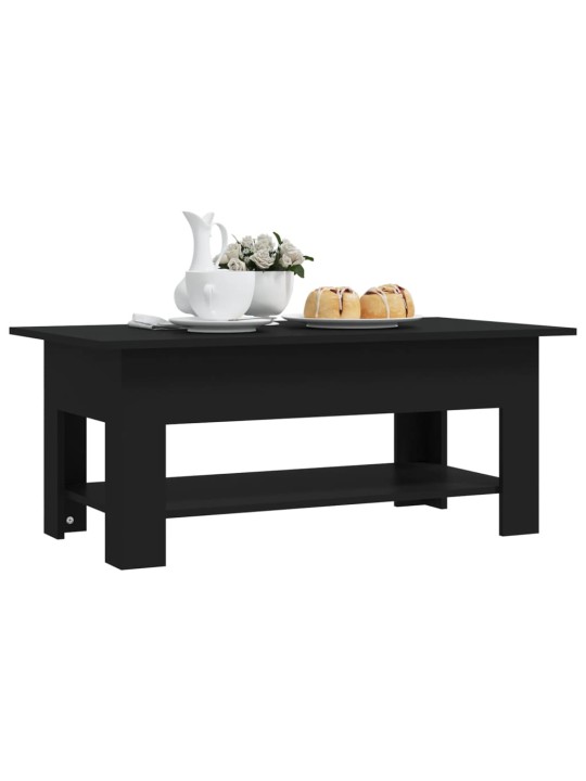 Konferenční stolek černý 102 x 55 x 42 cm kompozitní dřevo