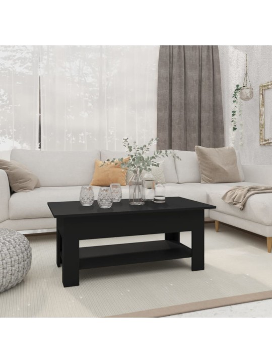 Konferenční stolek černý 102 x 55 x 42 cm kompozitní dřevo