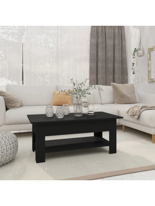 Konferenční stolek černý 102 x 55 x 42 cm kompozitní dřevo