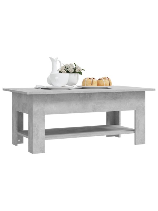 Konferenční stolek betonově šedý 102x55x42 cm kompozitní dřevo