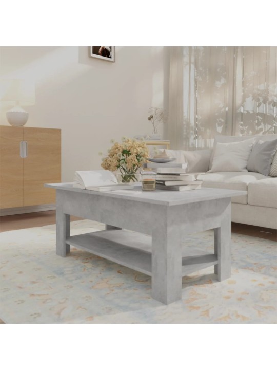 Konferenční stolek betonově šedý 102x55x42 cm kompozitní dřevo