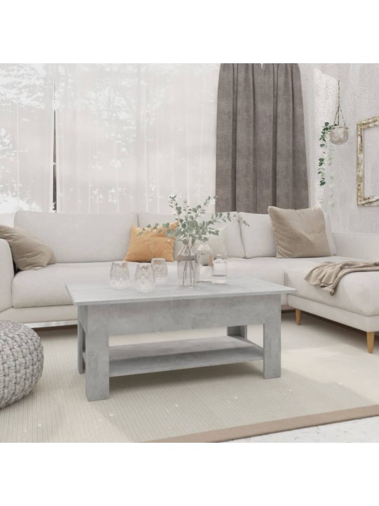 Konferenční stolek betonově šedý 102x55x42 cm kompozitní dřevo