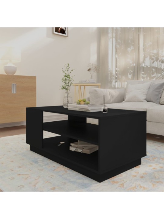 Konferenční stolek černý 102 x 55 x 43 cm dřevotříska