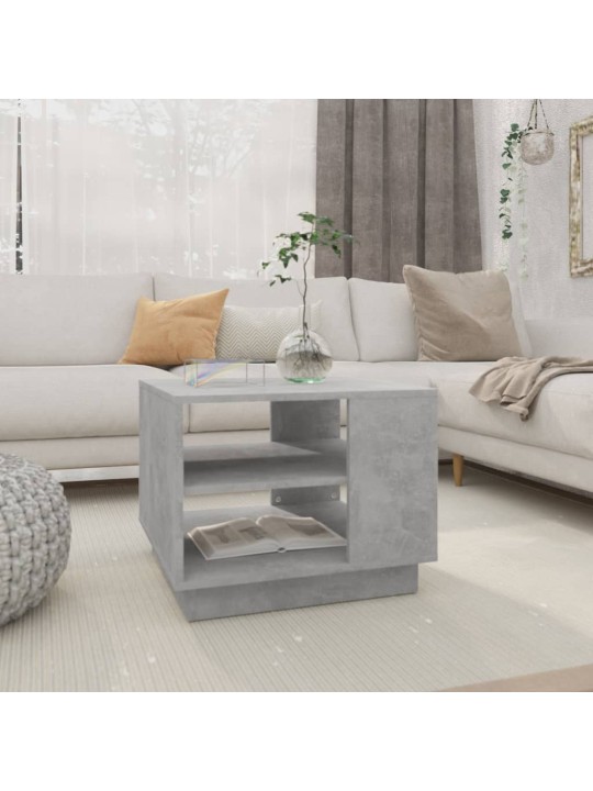 Konferenční stolek betonově šedý 55x55x43 cm kompozitní dřevo