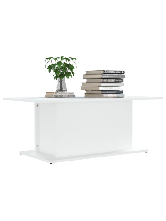Konferenční stolek bílý 102 x 55,5 x 40 cm kompozitní dřevo