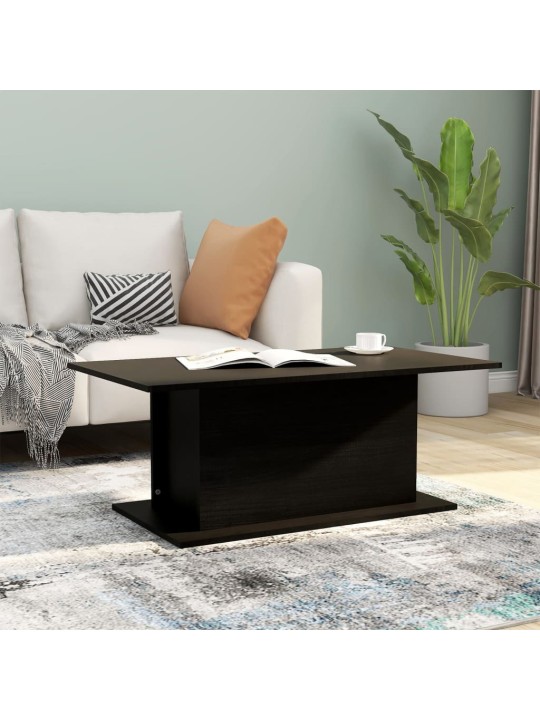 Konferenční stolek černý 102 x 55,5 x 40 cm kompozitní dřevo