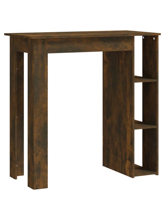 Barový stůl s regálem kouřový dub 102 x 50 x 103,5 cm kompozit