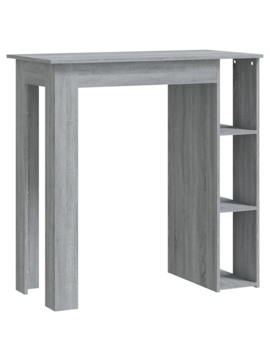 Barový stůl s regálem šedý sonoma 102 x 50 x 103,5 cm kompozit