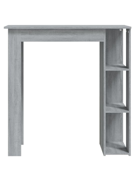Barový stůl s regálem šedý sonoma 102 x 50 x 103,5 cm kompozit