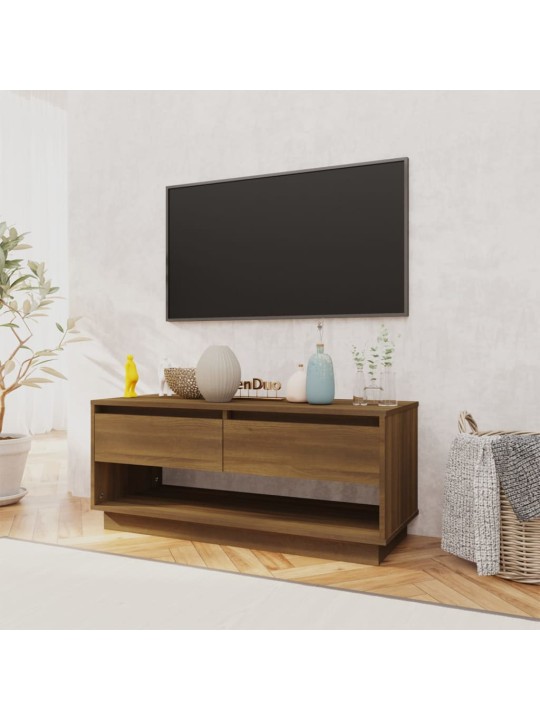 TV skříňka hnědý dub 102 x 41 x 44 cm kompozitní dřevo