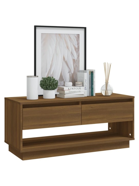 TV skříňka hnědý dub 102 x 41 x 44 cm kompozitní dřevo