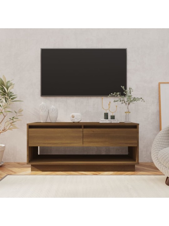 TV skříňka hnědý dub 102 x 41 x 44 cm kompozitní dřevo