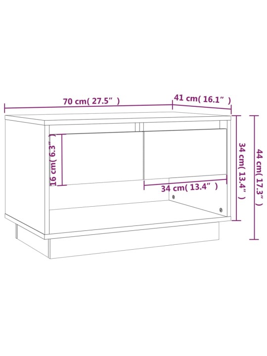 TV skříňka šedá sonoma 70 x 41 x 44 cm kompozitní dřevo