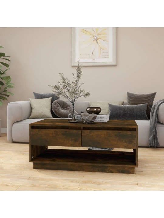 Konferenční stolek kouřový dub 102,5x55x44 cm kompozitní dřevo