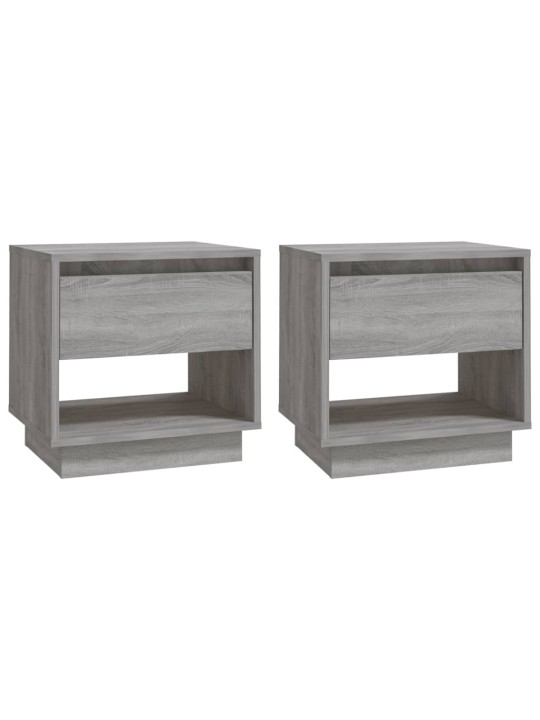 Noční stolky 2 ks šedé sonoma 45 x 34 x 44 cm kompozitní dřevo