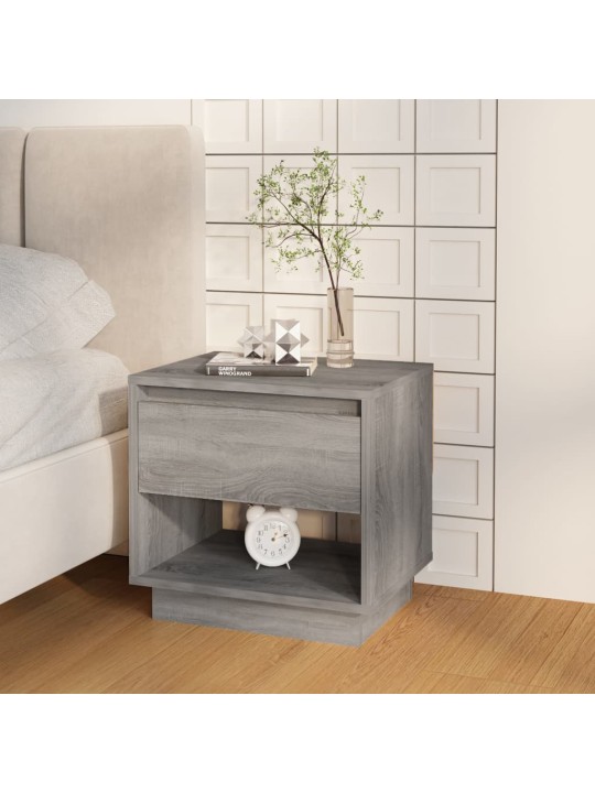 Noční stolky 2 ks šedé sonoma 45 x 34 x 44 cm kompozitní dřevo