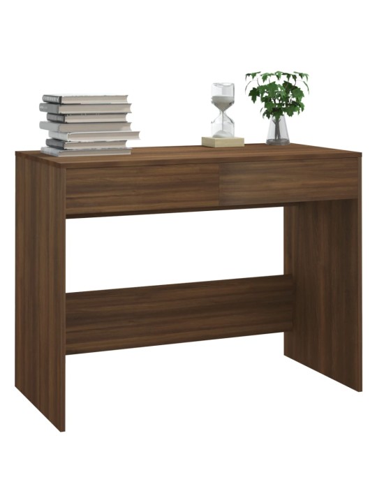 Psací stůl hnědý dub 101 x 50 x 76,5 cm kompozitní dřevo