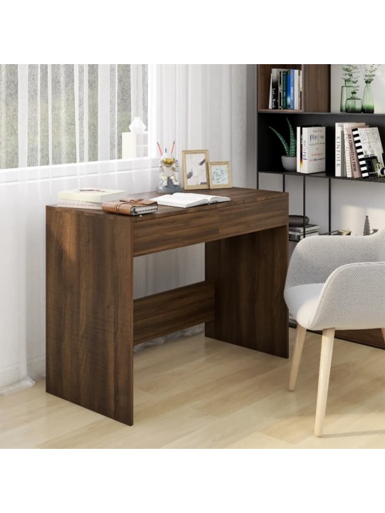 Psací stůl hnědý dub 101 x 50 x 76,5 cm kompozitní dřevo