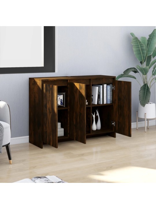 Příborník kouřový dub 102 x 33 x 75 cm kompozitní dřevo