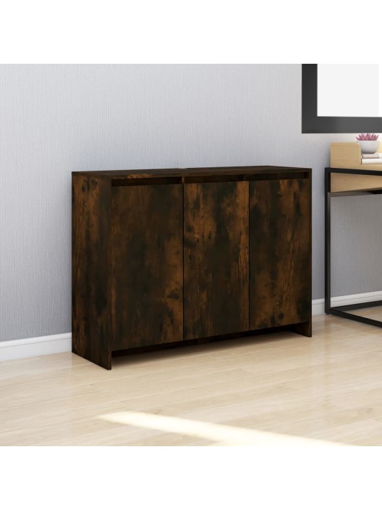 Příborník kouřový dub 102 x 33 x 75 cm kompozitní dřevo