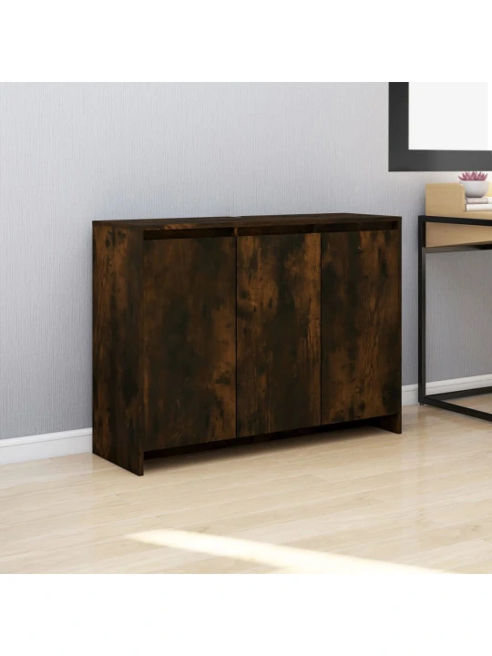 Příborník kouřový dub 102 x 33 x 75 cm kompozitní dřevo