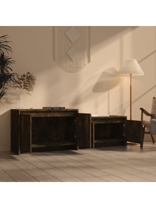 TV skříňka kouřový dub 146,5 x 35 x 50 cm kompozitní dřevo