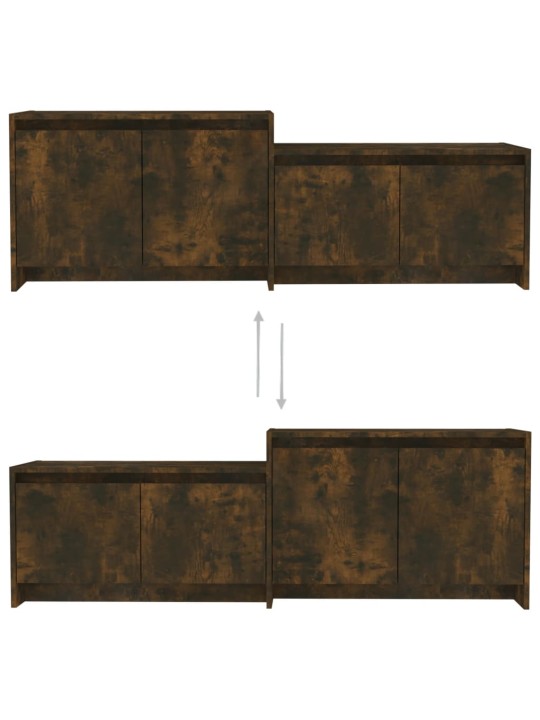 TV skříňka kouřový dub 146,5 x 35 x 50 cm kompozitní dřevo