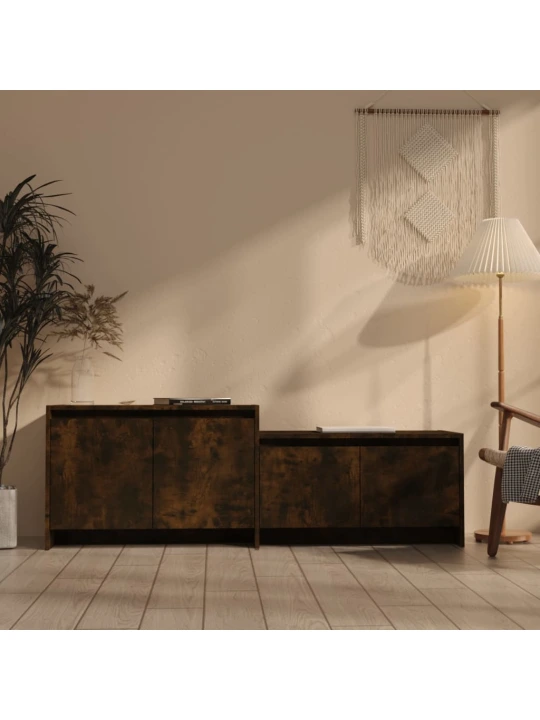 TV skříňka kouřový dub 146,5 x 35 x 50 cm kompozitní dřevo