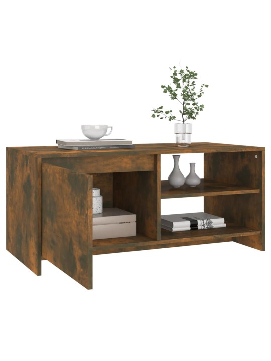 Konferenční stolek kouřový dub 102x50x45 cm kompozitní dřevo