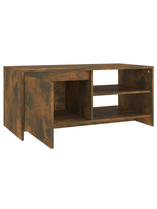 Konferenční stolek kouřový dub 102x50x45 cm kompozitní dřevo