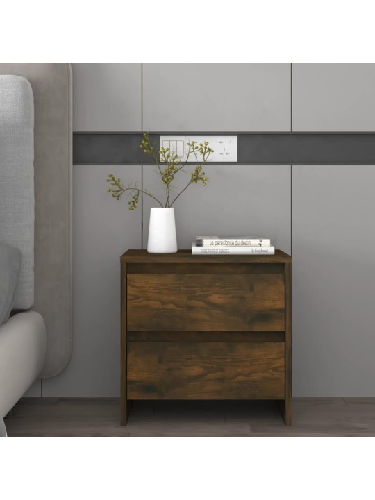 Noční stolky 2 ks kouřový dub 45x34,5x44,5 cm kompozitní dřevo