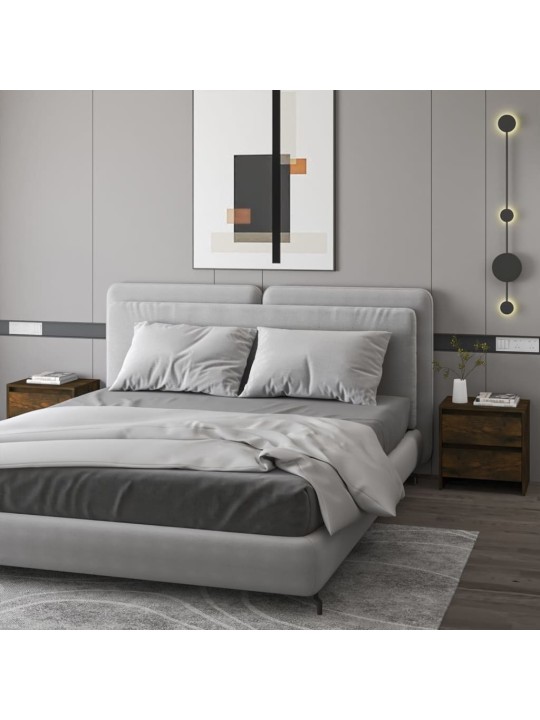 Noční stolky 2 ks kouřový dub 45x34,5x44,5 cm kompozitní dřevo