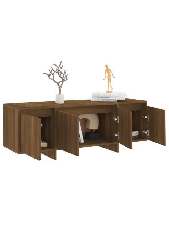 TV skříňka hnědý dub 120 x 30 x 40,5 cm kompozitní dřevo