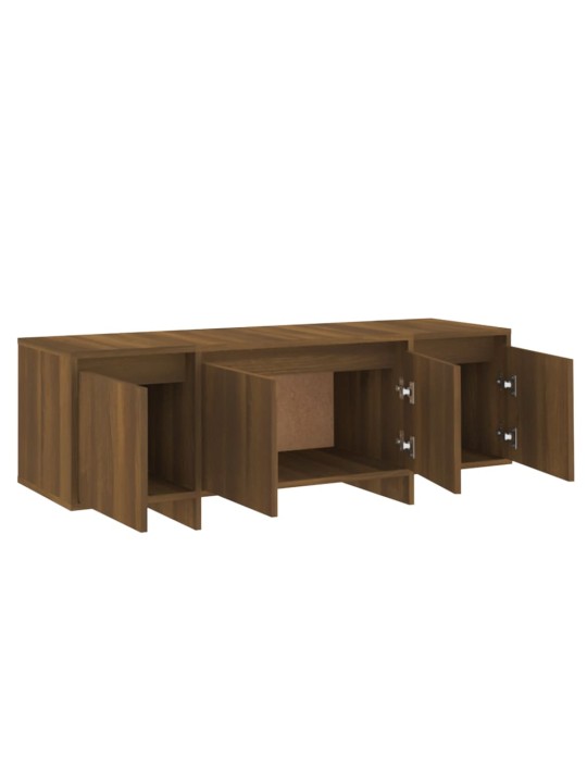TV skříňka hnědý dub 120 x 30 x 40,5 cm kompozitní dřevo