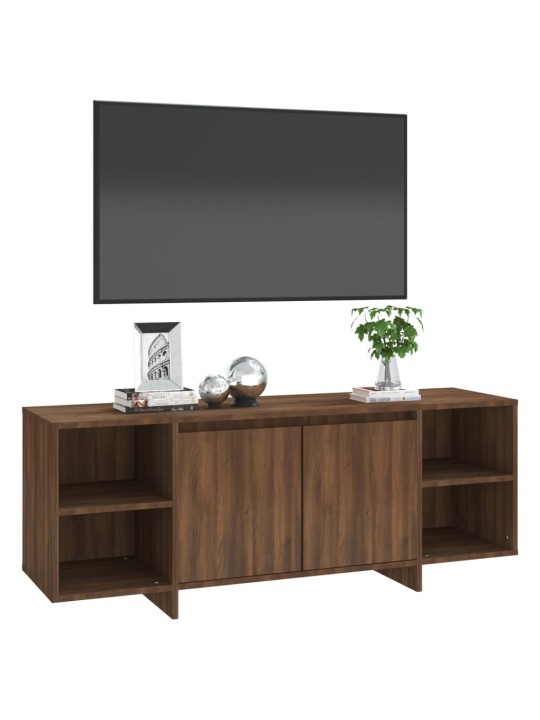 Tv stolek hnědý dub 130 x 35 x 50 cm dřevotříska