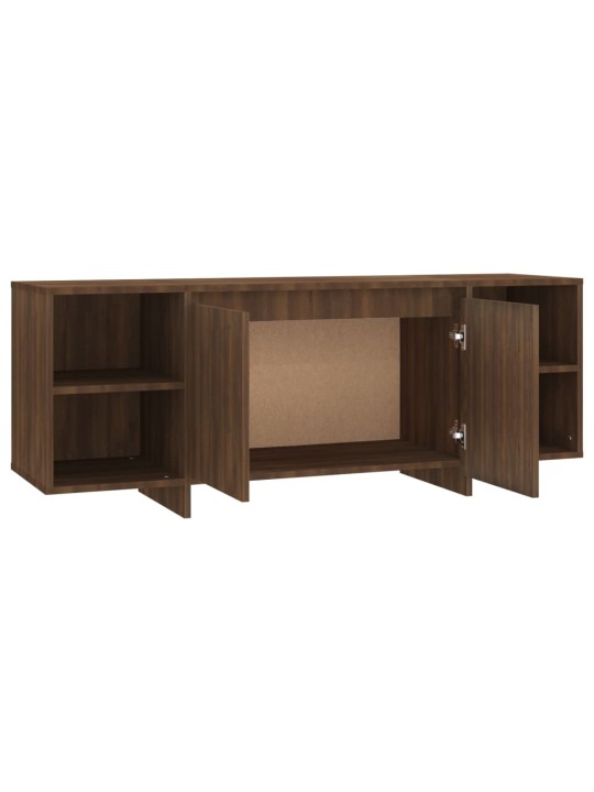 Tv stolek hnědý dub 130 x 35 x 50 cm dřevotříska