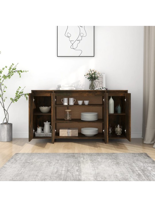 Příborník kouřový dub 135 x 41 x 75 cm kompozitní dřevo
