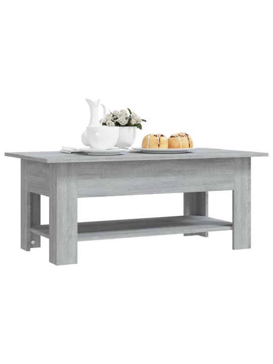Konferenční stolek šedý sonoma 102x55x42 cm kompozitní dřevo