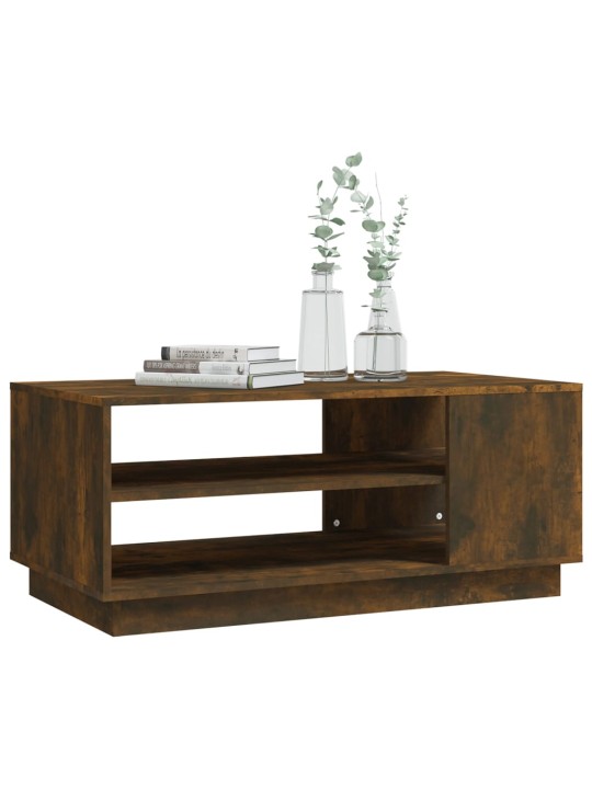 Konferenční stolek kouřový dub 102x55x43 cm kompozitní dřevo