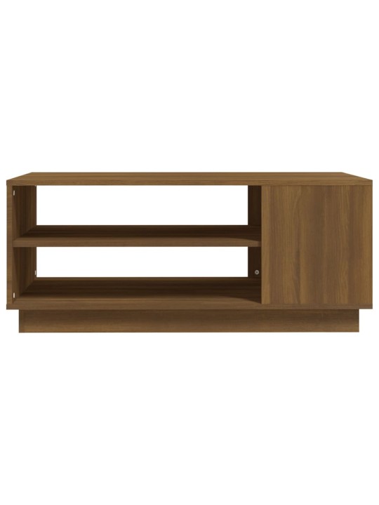 Konferenční stolek hnědý dub 102 x 55 x 43 cm kompozitní dřevo