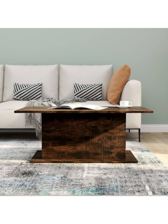 Konferenční stolek kouřový dub 102x55,5x40 cm kompozitní dřevo