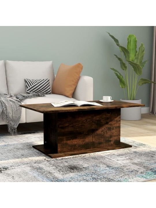 Konferenční stolek kouřový dub 102x55,5x40 cm kompozitní dřevo