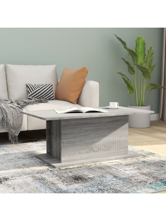 Konferenční stolek šedý sonoma 102x55,5x40 cm kompozitní dřevo